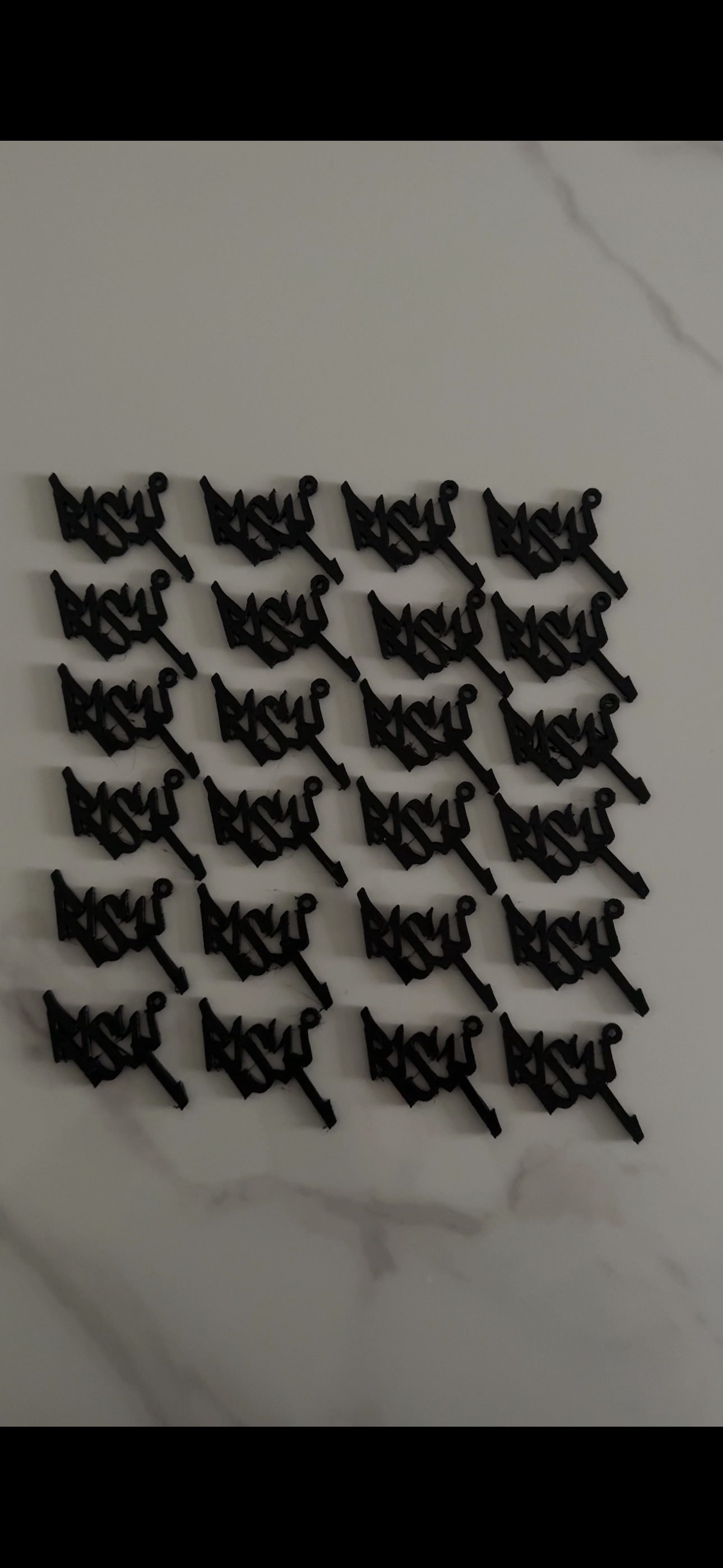 Risk keychains 3pc